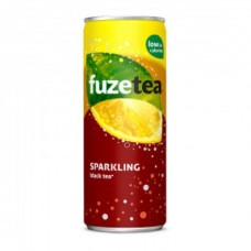 Fuze Tea Sparkling Ice Tea Blikjes 25cl Tray 24 stuks
